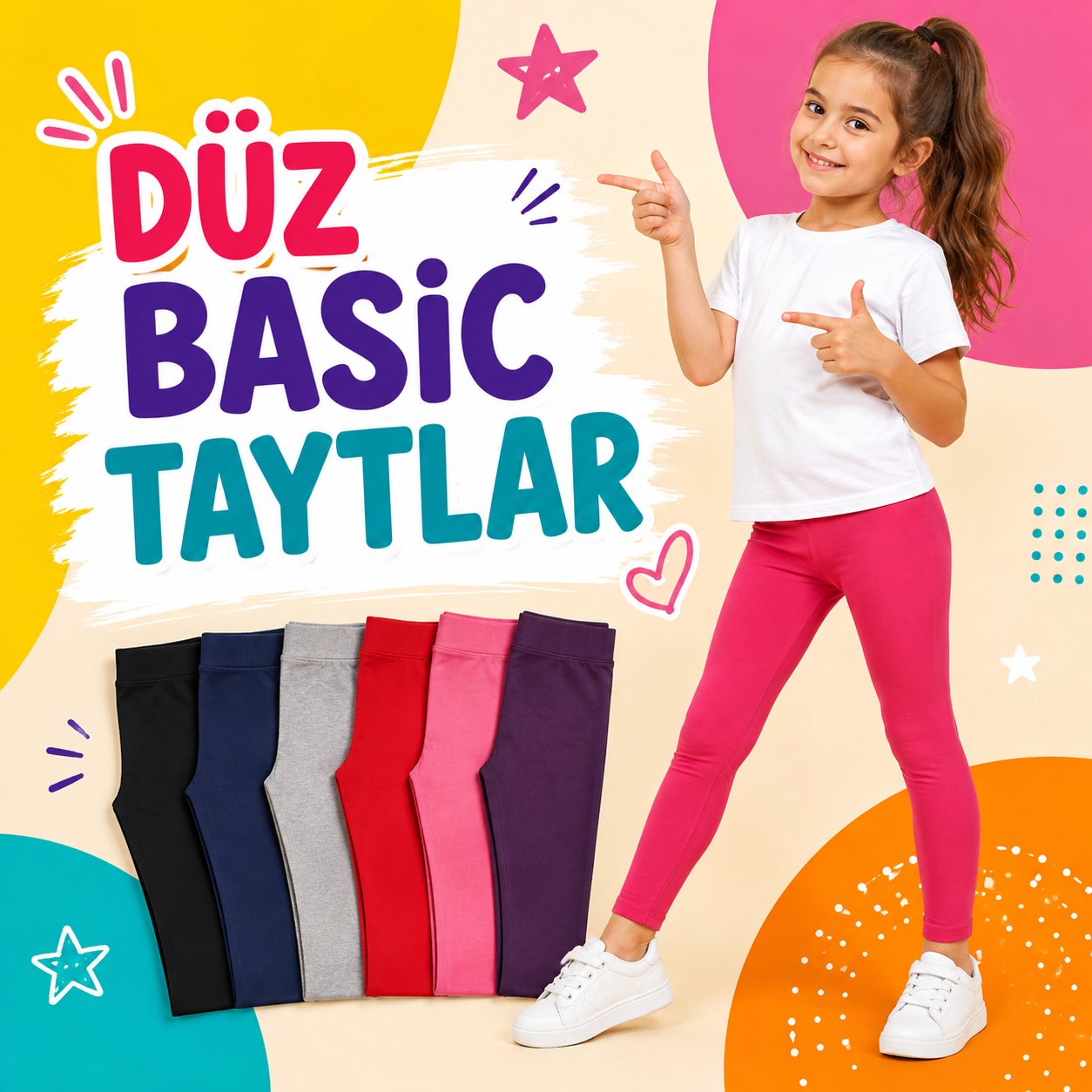 Düz Basic Taytlar